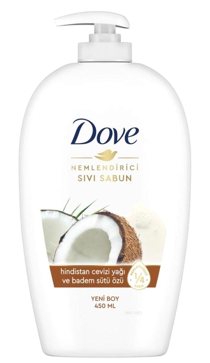 Dove Badem Sütlü-Coconut Nemlendiricili Köpük Sıvı Sabun 450 ml 24'lü