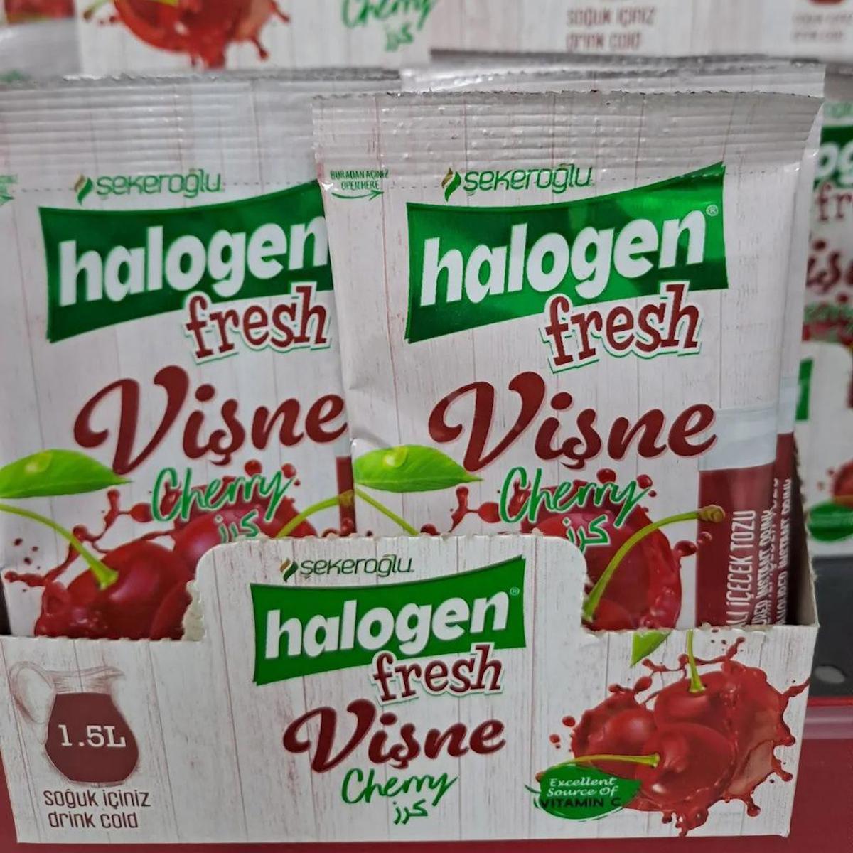 Şekeroğlu Halogen Vişne Aromalı İçeçek Tozu 9 gr 24'lü