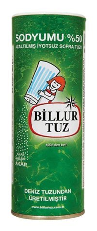 Billur Tuzu İyotsuz Toz Sofra Tuzu Kutu 500 gr
