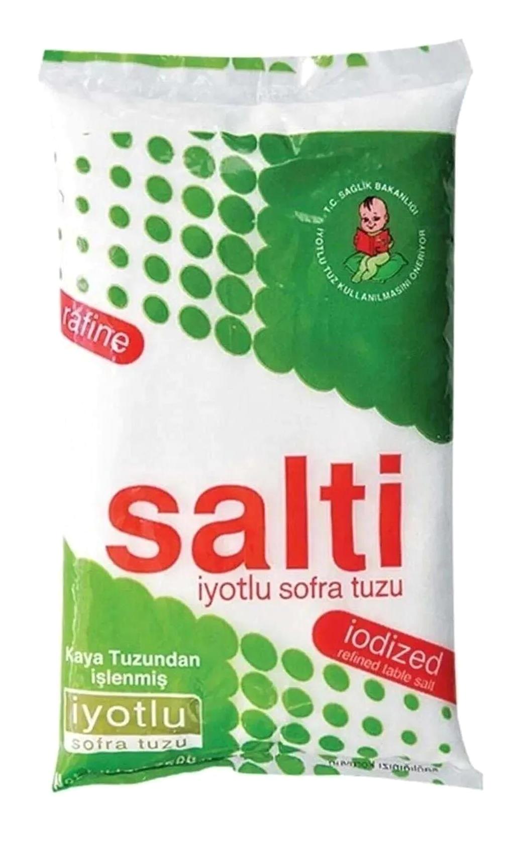 Salti İyotlu Toz Sofra Tuzu Paket 3 kg