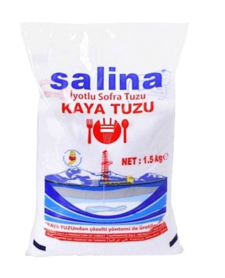 Salina İyotlu Kaya Sofra Tuzu Paket 4x1.5 kg