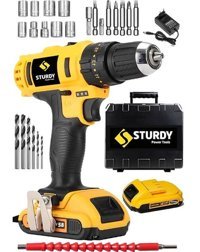 Sturdy 58 V 6 Ah Darbeli Çift Akülü Vidalama Makinesi