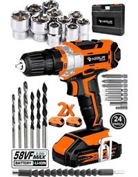 Assur Plus 58 Vf 5 36 V 5 Ah Darbeli Çift Akülü Vidalama Makinesi