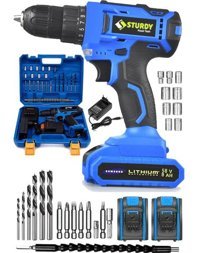 Sturdy 58 V 6 Ah Kömürsüz Darbeli Çift Akülü Vidalama Makinesi