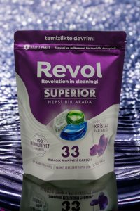 Revol Superior Hepsi Bir Arada Tablet Bulaşık Makinesi Deterjanı 33 Adet