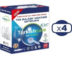 Turkishcare Hepsi Bir Arada Toz Bulaşık Makinesi Deterjanı 4x800 gr