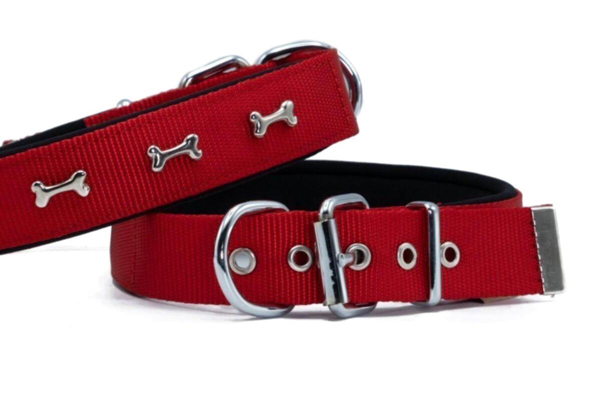 Doggie Ayarlanabilir M Boyun Köpek Tasması Kırmızı