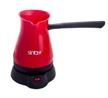 Sinbo SCM 2948 1000 W 5 Fincan Kapasiteli Plastik Elektrikli Cezve Kırmızı