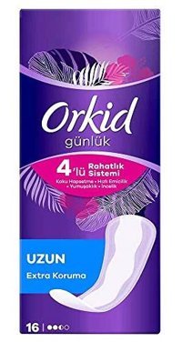 Orkid Günlük Ped Uzun Tekli Paket 16 Ped