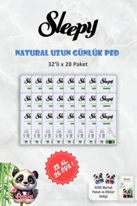 Sleepy 28 AL 26 ÖDE Sleepy Natural Ultra Hassas Günlük Ped Uzun 32 Adet ve ROSIE