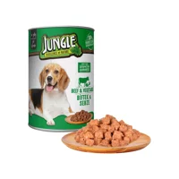 Jungle Excellence of Nature Biftek Aromalı Jöleli Yetişkin Köpek Maması 24x415 gr 24'lü