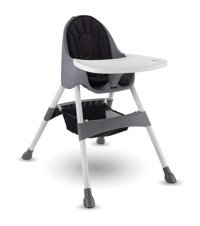Babyhope Bh-7001 Çelik 5 Noktalı Emniyet Kemeri 20 kg Kapasiteli Tekerleksiz Tepsili Oturaklı Katlanır Portatif Mama Sandelyesi Kahverengi
