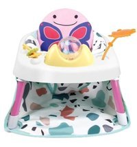 Happyplanet Kkj-oi Alüminyum - Plastik 15 kg Kapasiteli Tekerlekli Sandalye Üstü Tepsili Oturaklı Oyuncaklı Portatif Mama Sandelyesi Mor