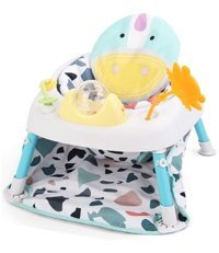 Happyplanet Kkj-oi Alüminyum - Plastik 15 kg Kapasiteli Tekerleksiz Sandalye Üstü Tepsili Oturaklı Oyuncaklı Mama Sandelyesi Mavi