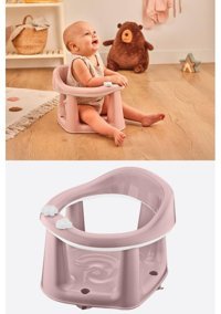 Flosoft Plastik 13 kg Kapasiteli Tekerleksiz Oturaklı Mama Sandelyesi Pembe
