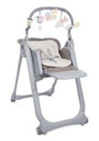Chicco Polly Magıc Metal 5 Noktalı Emniyet Kemeri 15 kg Kapasiteli Tekerlekli Tepsili Oturaklı Yükselticili Oyuncaklı Katlanır Portatif Mama Sandelyesi