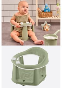 Flosoft Plastik 13 kg Kapasiteli Tekerleksiz Oturaklı Mama Sandelyesi Yeşil