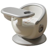 Happyplanet Kkq-oi Alüminyum - Plastik 15 kg Kapasiteli Tekerleksiz Sandalye Üstü Tepsili Oturaklı Portatif Mama Sandelyesi Kırmızı - Gümüş