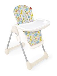 Fisher-Price 1830 Alüminyum - Plastik 15 kg Kapasiteli Tekerlekli Tepsili Oturaklı Yükselticili Katlanır Portatif Mama Sandelyesi Çok Renkli