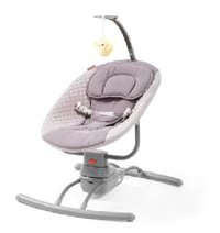 Baby2go 24577 Acelia 10 kg Kapasiteli Oval Yataklı Otomatik Sallanan Portatif Beşik Gri