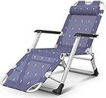 Fazenhua Metal Katlanır Şezlong Koyu Mavi