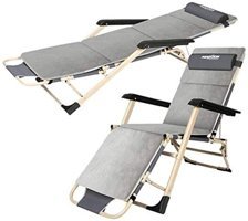 Czplg Metal Katlanır Şezlong Gri