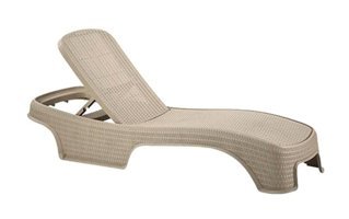 Comfort Plastik Katlanır Şezlong Bej
