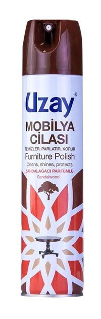 Uzay Mobilya Cilası Sandal Ağacı Ahşap Temizleyici 300 ml