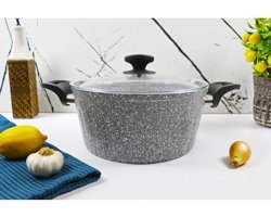 Evita Eco 2 Parça 28 cm Granit Derin Tencere