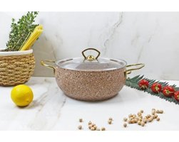 Evita Eco Gold 2 Parça 20 cm Granit Derin Tencere