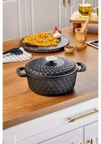 Taç Bella 2 Parça 18 cm Granit Derin Tencere