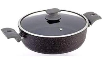 Bonera Marbella 3303 2 Parça 20 cm Granit Basık Tencere