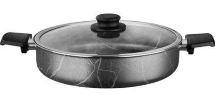 Cem Marble 2 Parça 32 cm Teflon Basık Tencere