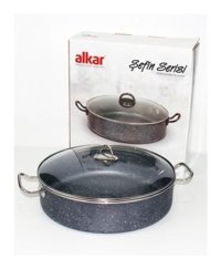 Alkar EB434 2 Parça 34 cm Granit Basık Tencere