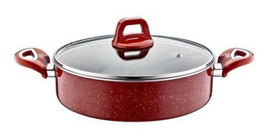 Kahramanlar KAH3149 2 Parça 24 cm Teflon Basık Tencere