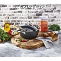 Kahramanlar 3404 2 Parça 20 cm Çelik Derin Tencere