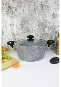 Evita Eco 2 Parça 30 cm Granit Derin Tencere