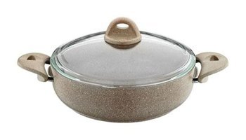 Saflon Granit Line 2 Parça 32 cm Seramik Basık Tencere