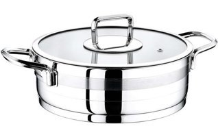 Evimsaray Safir 2 Parça 24 cm Çelik Basık Tencere