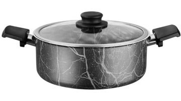Cem Marble 2 Parça 32 cm Teflon Derin Tencere