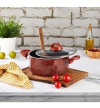 Kahramanlar 2 Parça 20 cm Alüminyum Derin Tencere