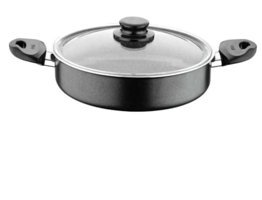 Cem 2 Parça 24 cm Granit Basık Tencere
