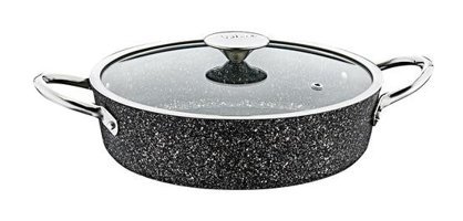 O.M.S Collection 2 Parça 34 cm Emaye Tencere