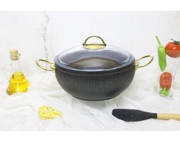 Evita İstiridye Gold 2 Parça 24 cm Granit Derin Tencere