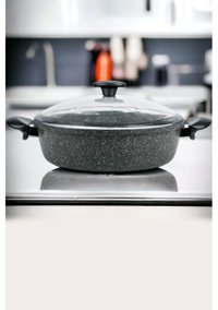 Tilbe Home 2 Parça 26 cm Granit Döküm Basık Tencere