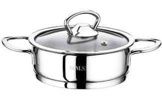 O.M.S 2 Parça 18 cm Teflon Basık Tencere