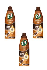Cif Portakal Çiçekli Jel Zemin Uzmanı Ahşap Temizleyici 3x895 ml