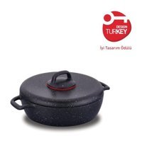Korkmaz A1354 2 Parça 24 cm Granit Tencere