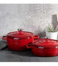 Korkmaz Casta 2 Parça 24 cm Döküm Tencere