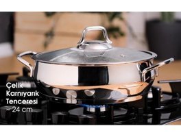 Hisar 2 Parça 24 cm Çelik Tencere